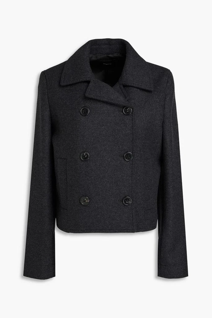 Theory Double-breasted wool-blend felt coat