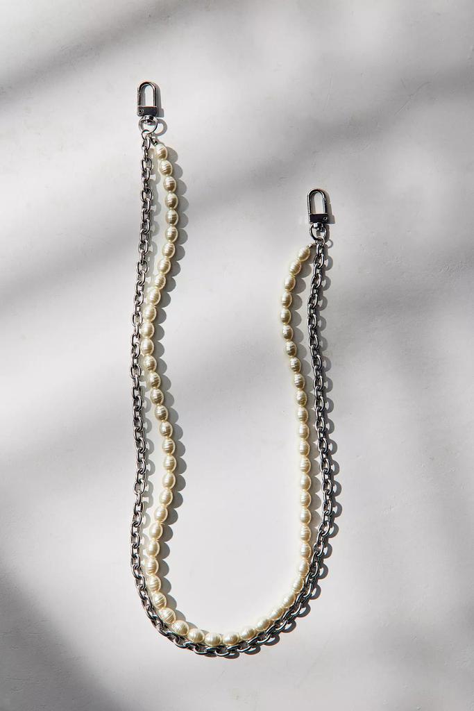Urban Outfitters Double Strand Pearl Wallet Chain