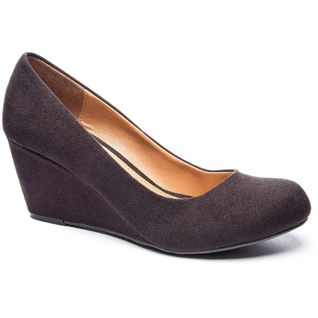 CL By Laundry Nima Womens Solid Round Toe Wedge Heels 1