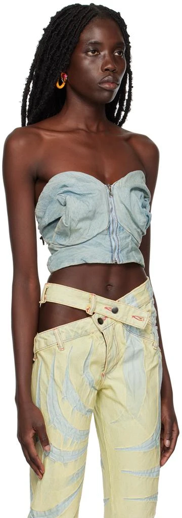 Masha Popova Blue Rose Bra Top 2