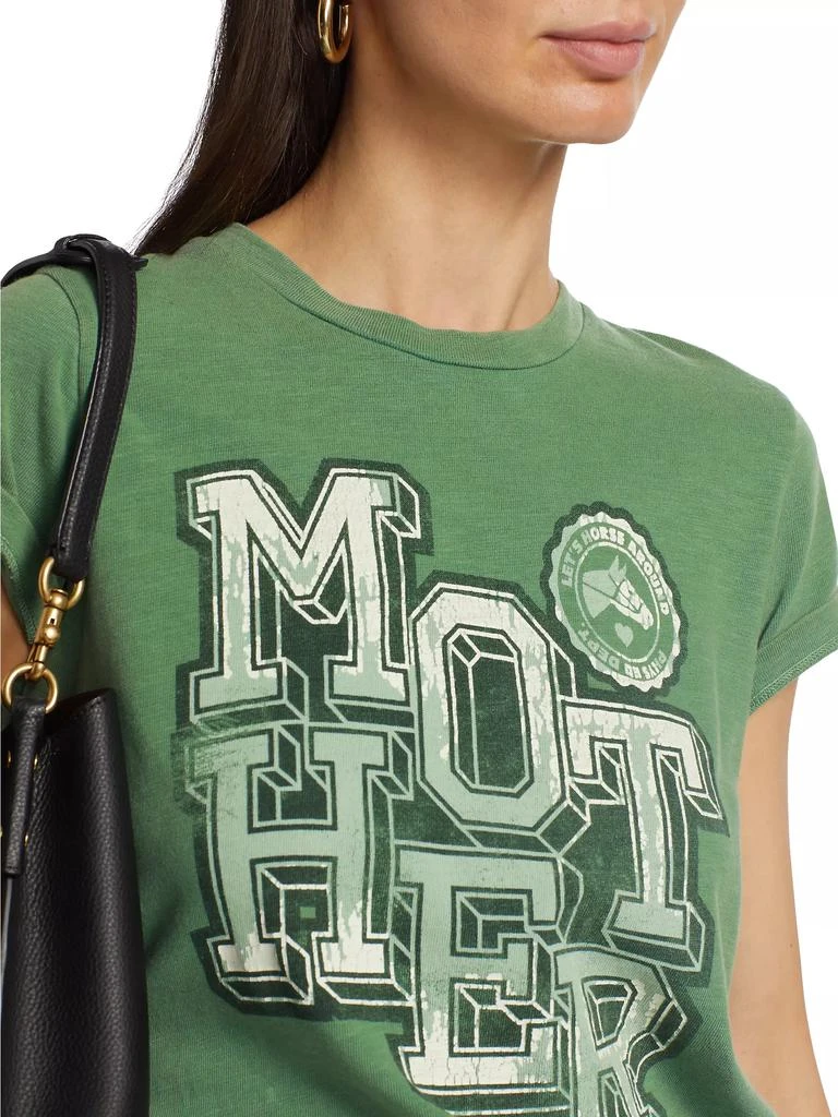 MOTHER The Sinful Logo Cotton T-Shirt 6