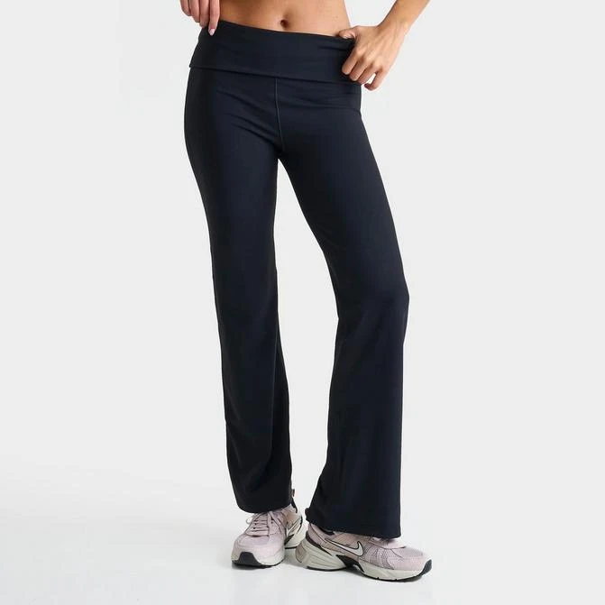 NIKE Women's Nike One Dri-FIT High-Waisted Fold-Over Flare Leggings 1