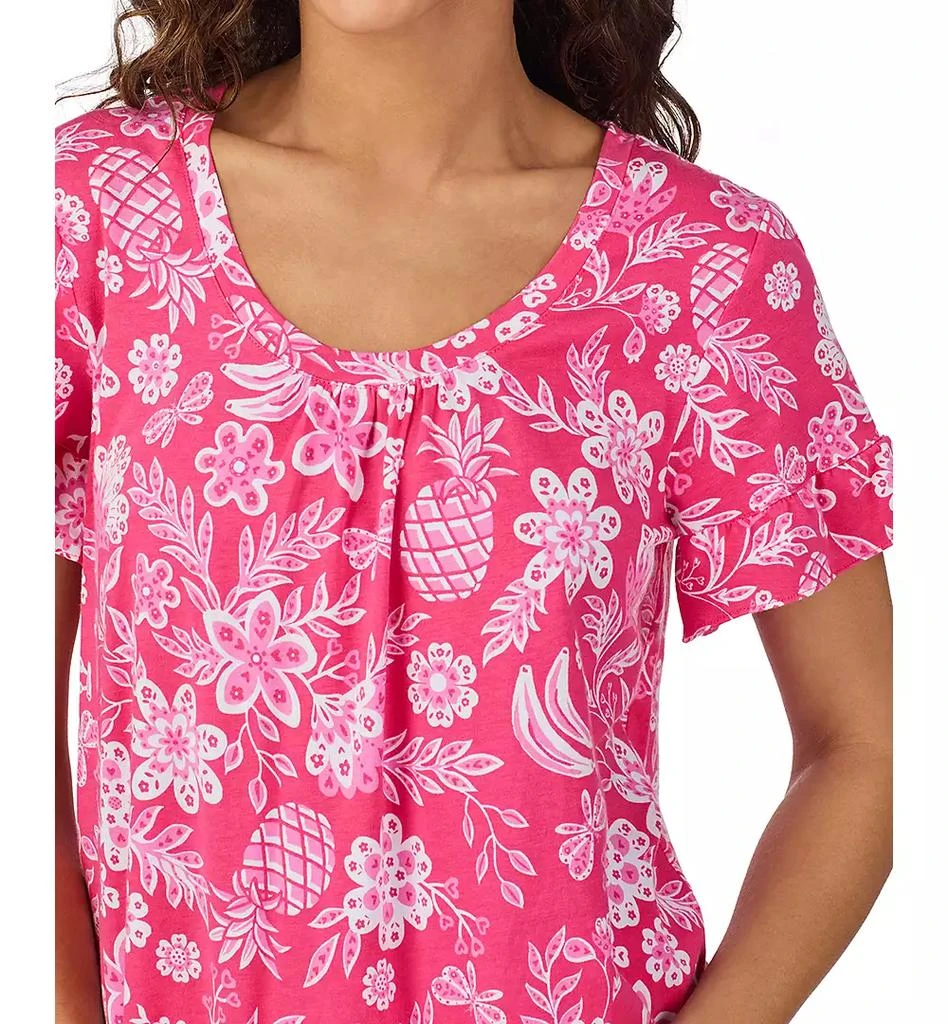 Cuddl Duds Women
s Short-Sleeve Cropped Pajama Set 3