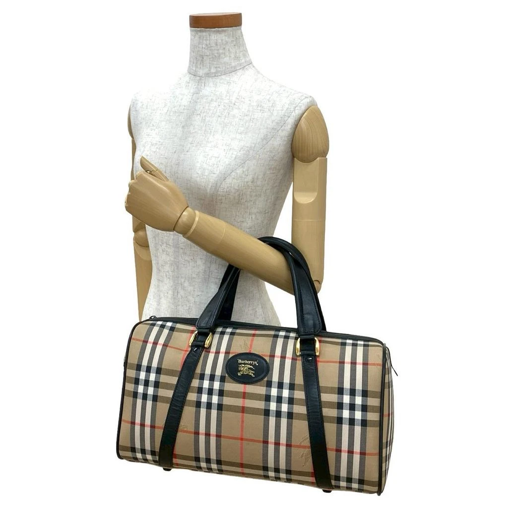 Burberry s Canvas Leather Boston Bag 3