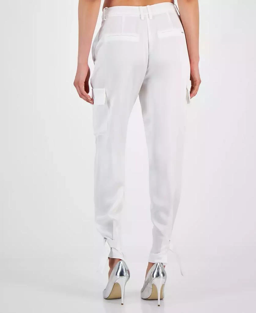 GUESS Women's Marzia Buckle-Hem Cargo Jogger Pants 2