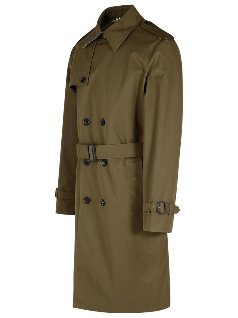 Burberry Burberry Green Cotton Blend Trench Coat 2