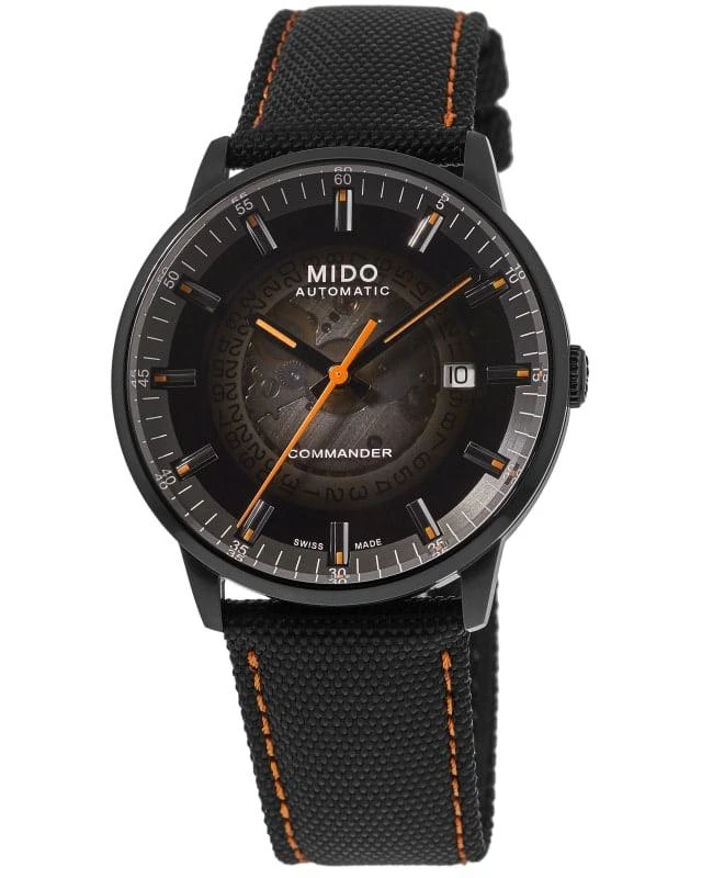 MIDO Mido Commander Gradient Black Dial Fabric Strap Men's Watch M021.407.37.411.00 1