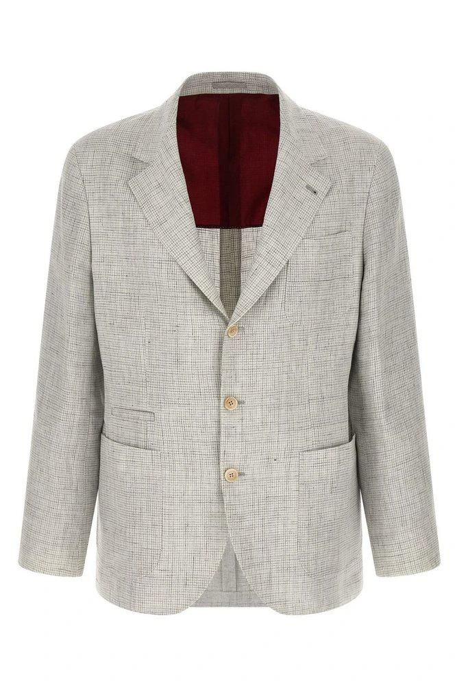 Brunello Cucinelli Brunello Cucinelli Checked Single-Breasted Blazer