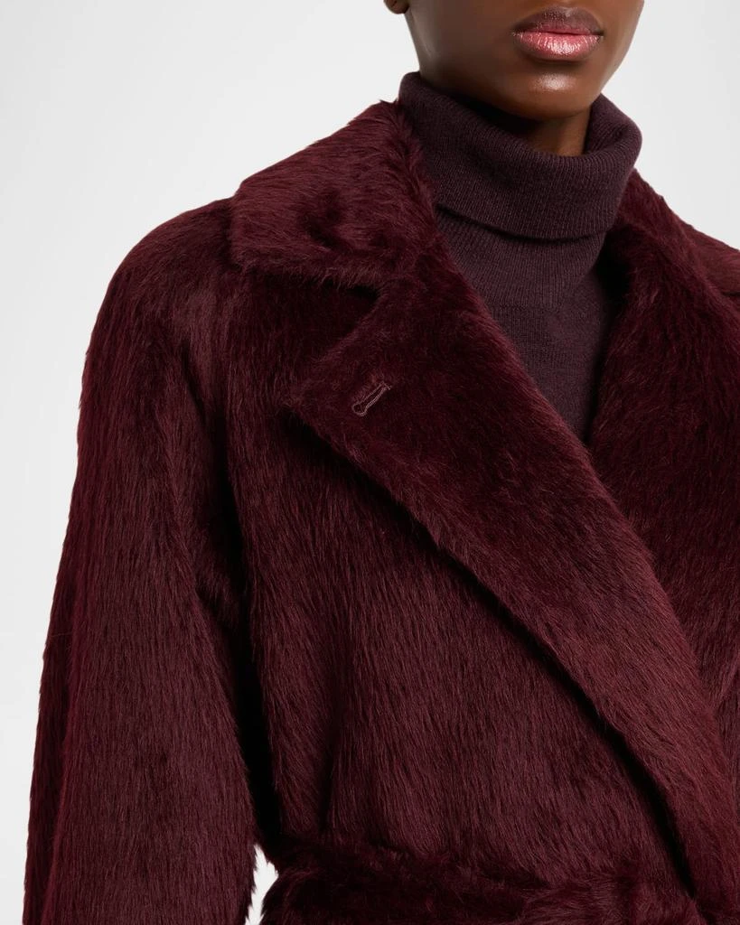 Max Mara Cherry Faux-Fur Wrap Coat 5