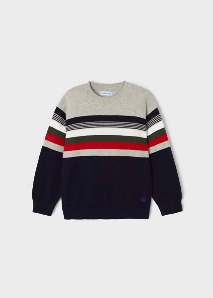 Mayoral Boy's Striped Knit Sweater 1
