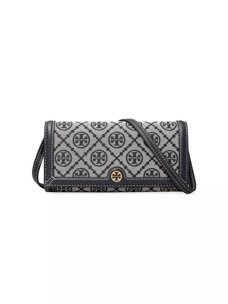Tory Burch T Monogram Jacquard Crossbody Wallet 1
