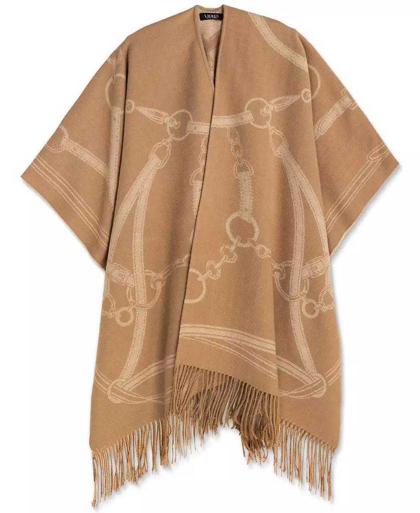 Ralph Lauren Equestrian Jacquard Oversized Ruana