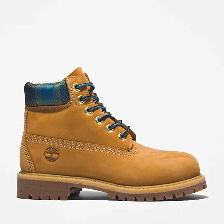 Timberland Timberland® Premium 6 Inch Boot for Youth in Yellow/Blue 1