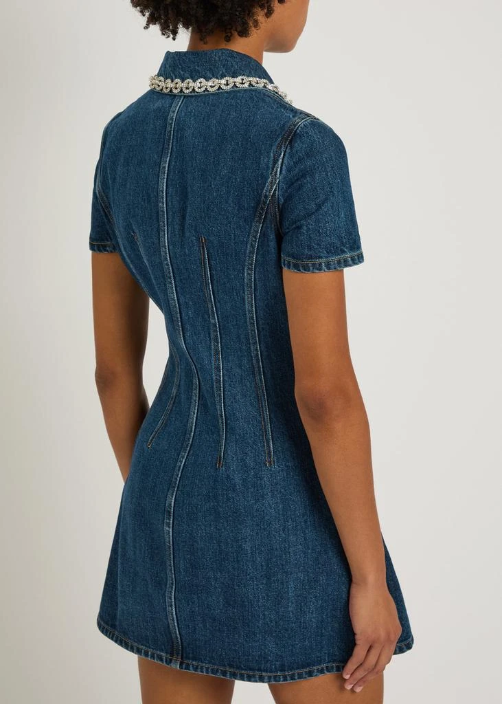 Crystal-embellished denim mini shirt dress  On Sale Now with Up to 50% Off  | Discover Exclusive Deals & Savings at BeyondStyle  Authentic Self  Portrait womens/clothing|promotions|promotions/spring  edit|womens|womens/clothing/dresses|promotions ...