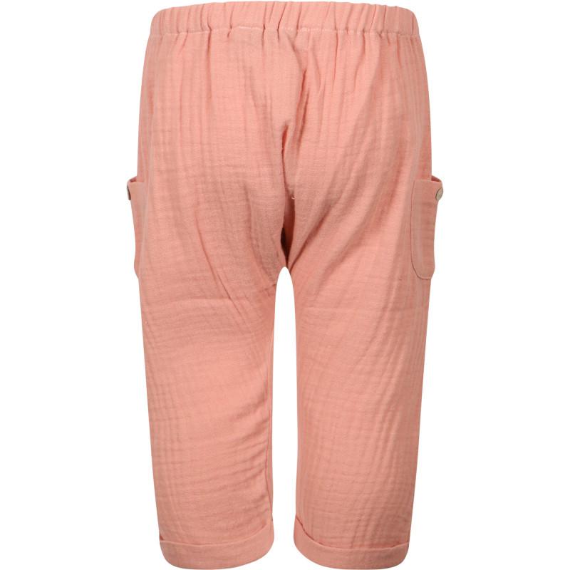 Tartine et Chocolat Buttons detailing pants in pink