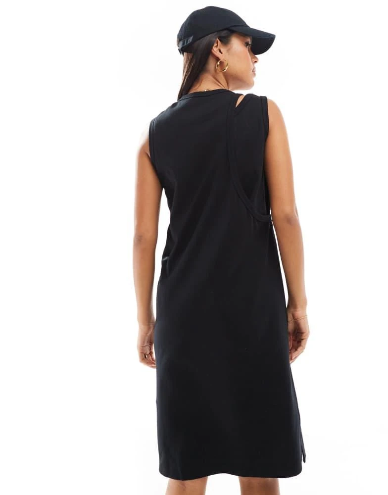 Fred Perry Fred Perry double layered dress in black 4