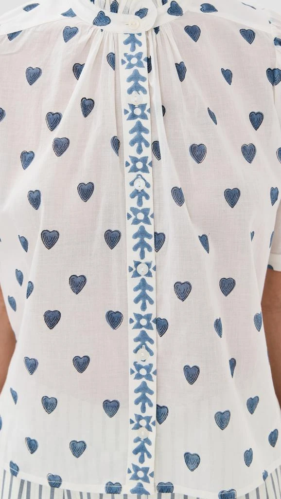 Alix of Bohemia Winn Indigo Heart Shirt 5