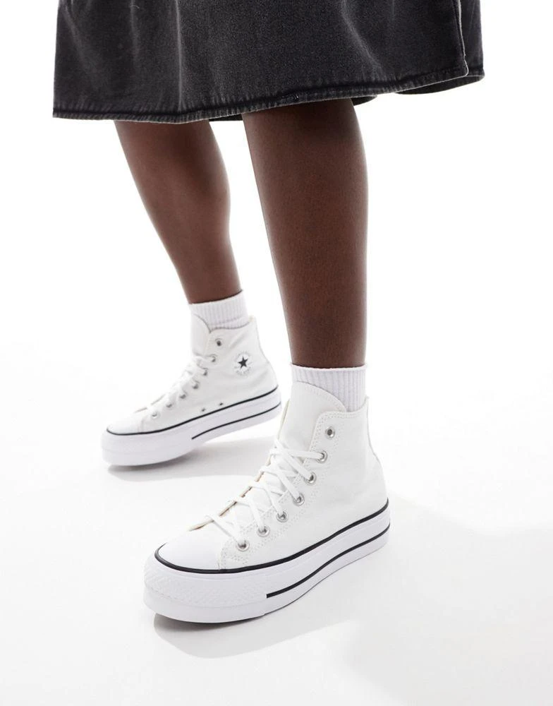 White Platform Converse On Feet Shop Converse Chuck Taylor All