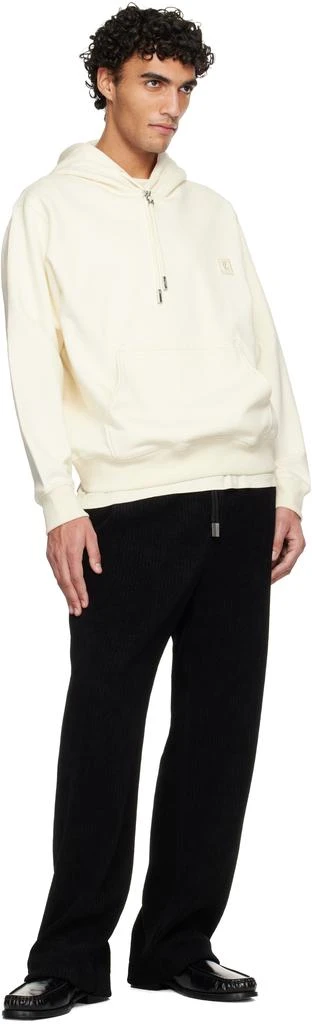 Wooyoungmi Black Banded Ribbed Sweatpants 4