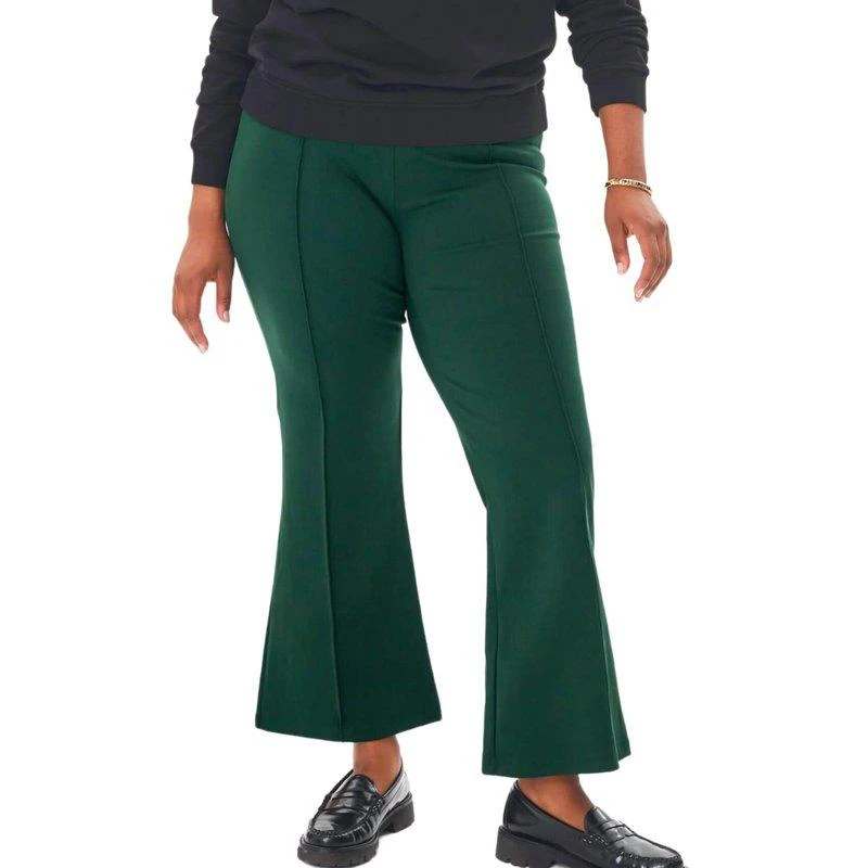 Clare V Le Flare Pant In Forest Ponte 2