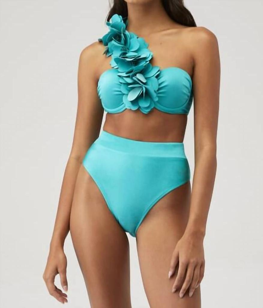 PatBO Patbo - Flower Applique Bikini Top