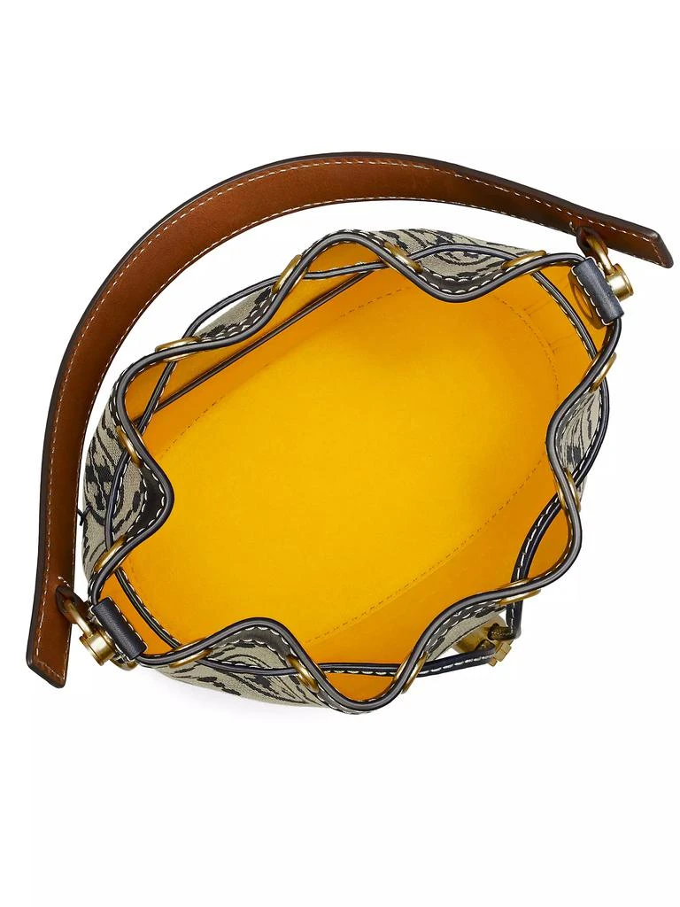 Tory Burch T Monogram Jacquard Bucket Bag 2