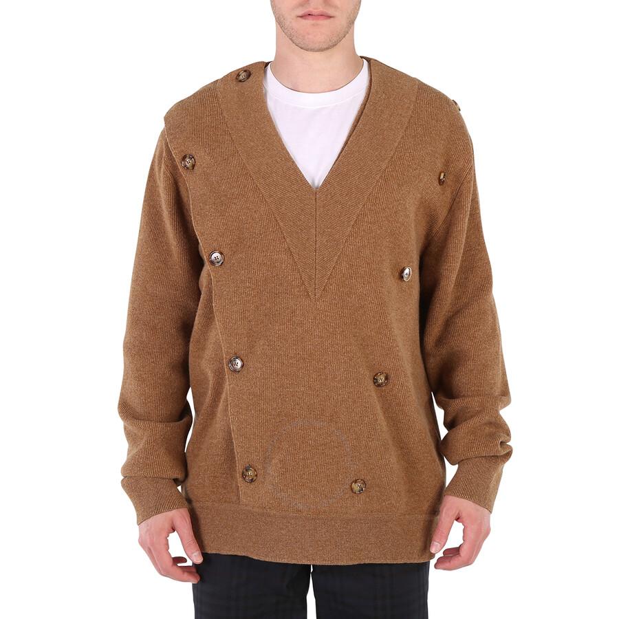 Burberry Men's Double-breasted V-neck Jumper