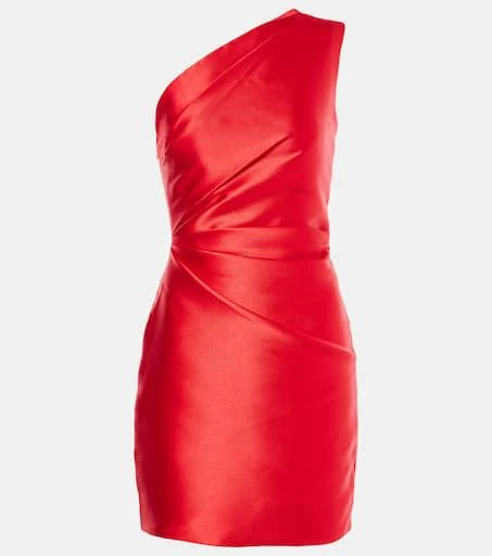 SOLACE LONDON Nori satin twill minidress 1
