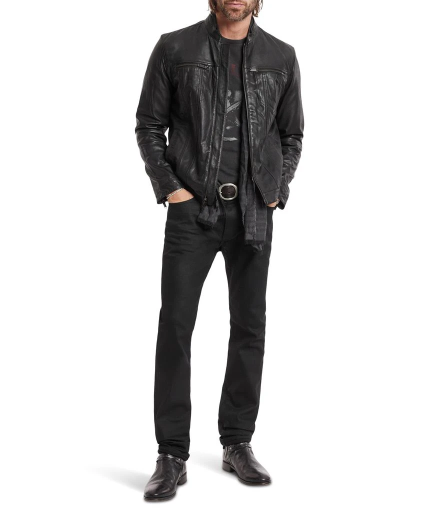 John Varvatos BRANDO BAND COLLAR JACKET 4