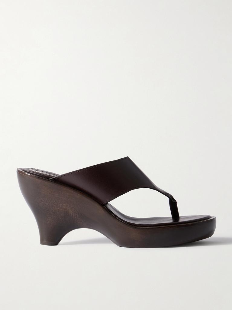 Zimmermann Wild Wedge 皮革防水台凉鞋  - FR36