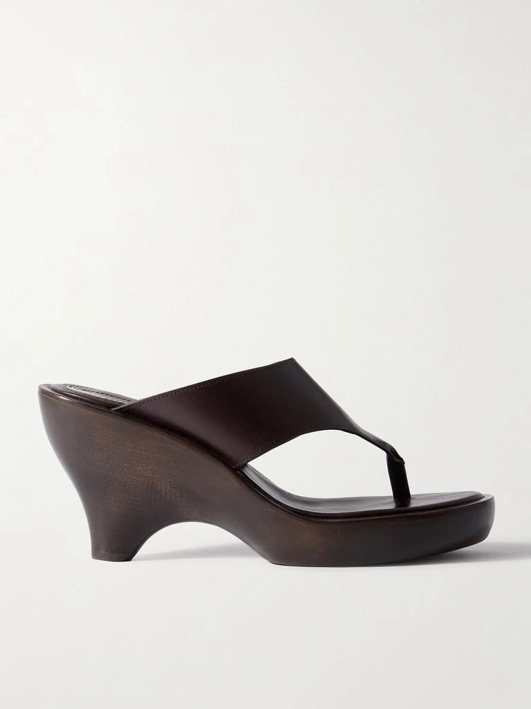 Zimmermann Wild Wedge 皮革防水台凉鞋  - FR36 1