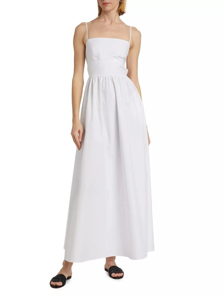 Susana Monaco Poplin Smocked-Back Maxi Dress 3
