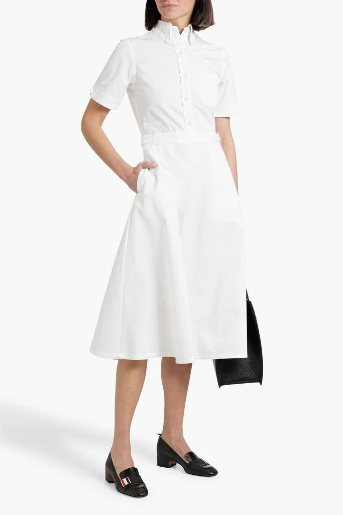 thom browne women dress Tonal University Stripe Boat Neck Dress Women  Club21.com