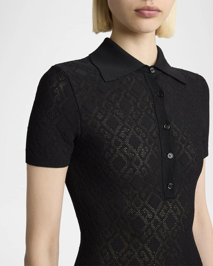 Givenchy Logo Fit-Flare Mini Polo Dress 5