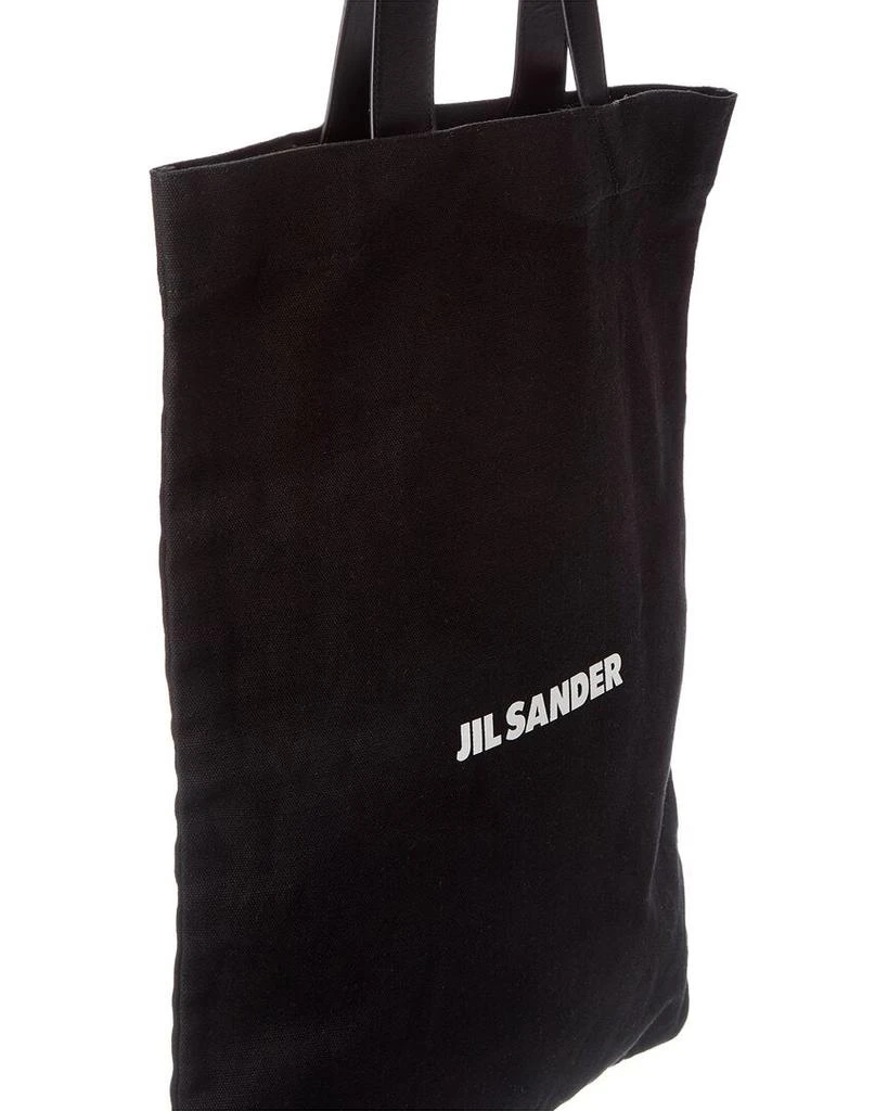 Jil Sander Large Canvas 
Leather Tote 3