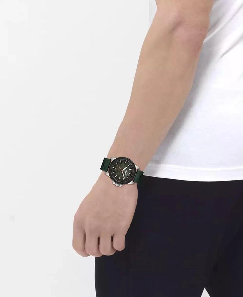 Lacoste Men's Highkey Khaki Silicone Strap Watch 43mm 4