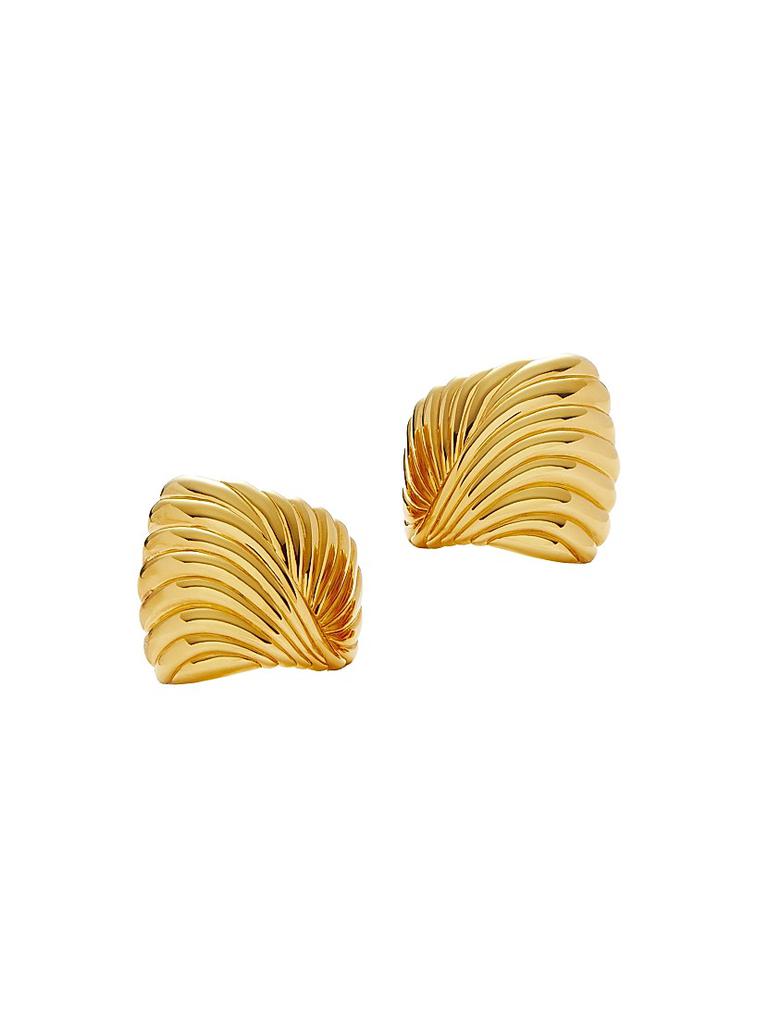 Missoma 18K-Gold-Plated Ridged Stud Earrings