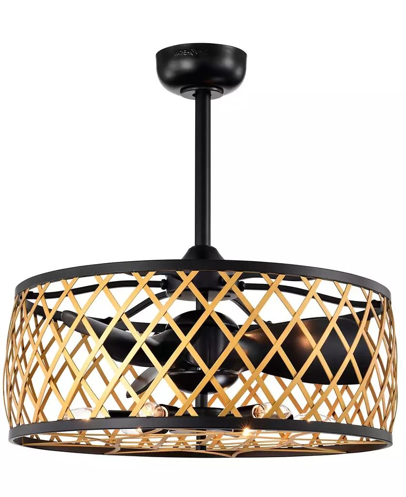 Home Accessories 25" Annas 6-Light Indoor Ceiling Fan Chandelier