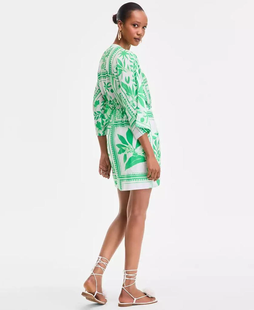 INC International Women's Printed Side-Tie Mini Dress, Exclusively at Macy's 4