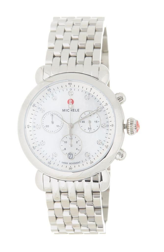 Michele Women's CSX Diamond Embellished Bracelet Watch, 38mm