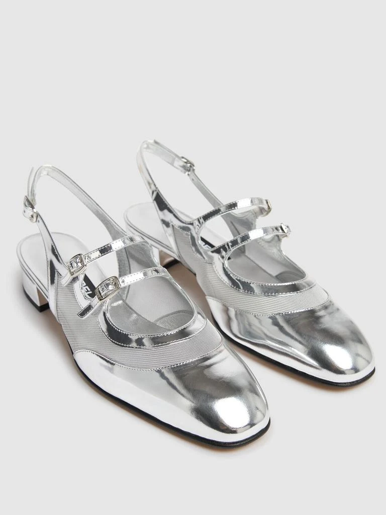 Carel 20mm Peche Night Leather & Mesh Heels 2