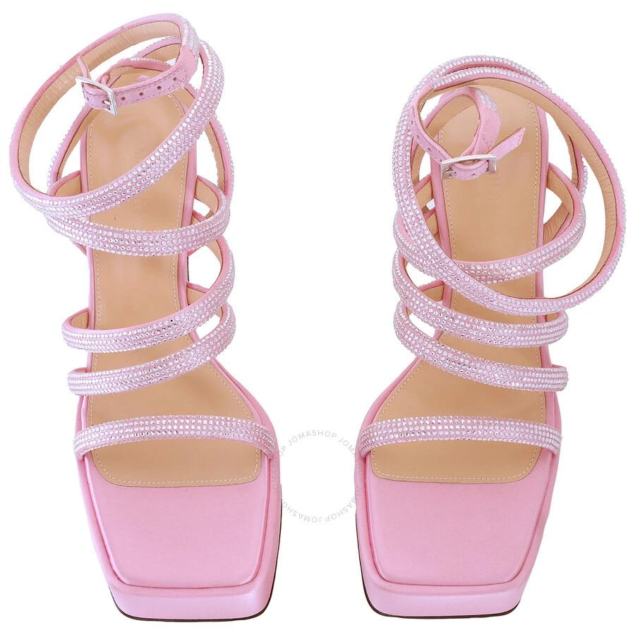 Mach & Mach Sydney Pink Embellishe Platform Sandals 3