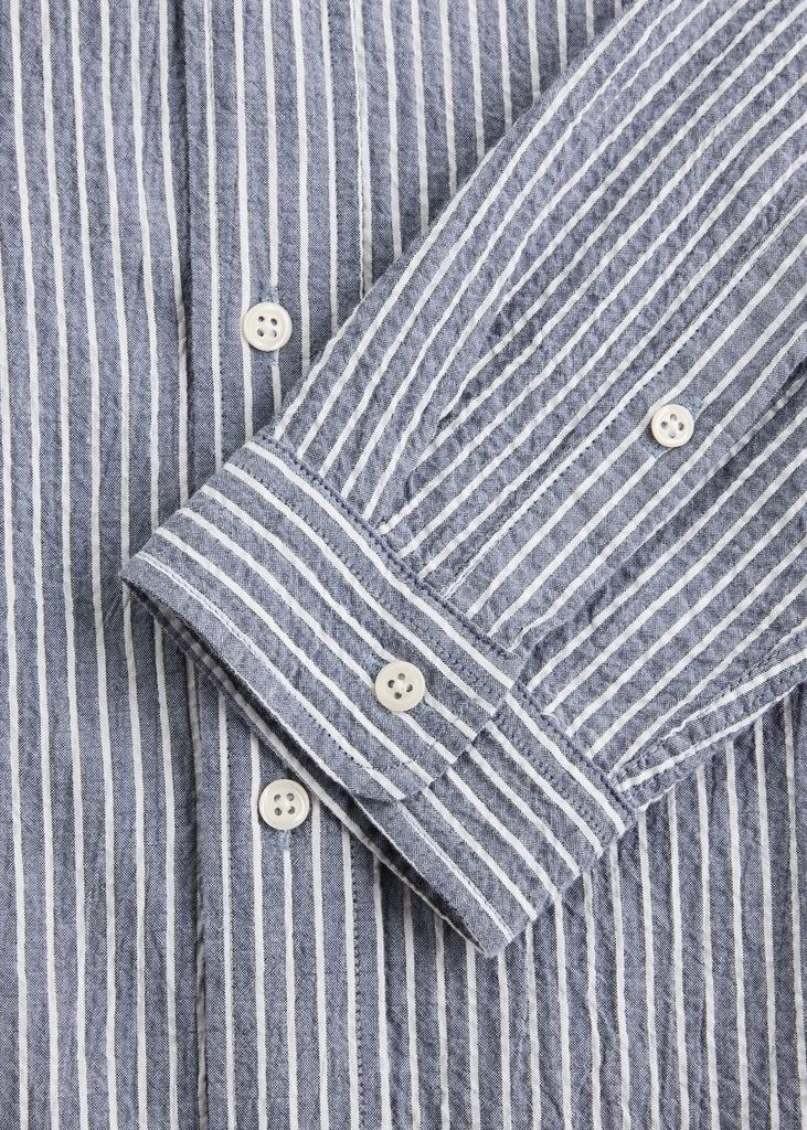 Oliver Spencer Brook striped seersucker shirt 5