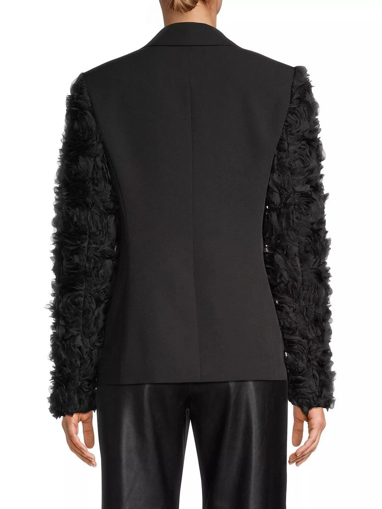 Milly Avery Cady Mesh Rose Blazer 5