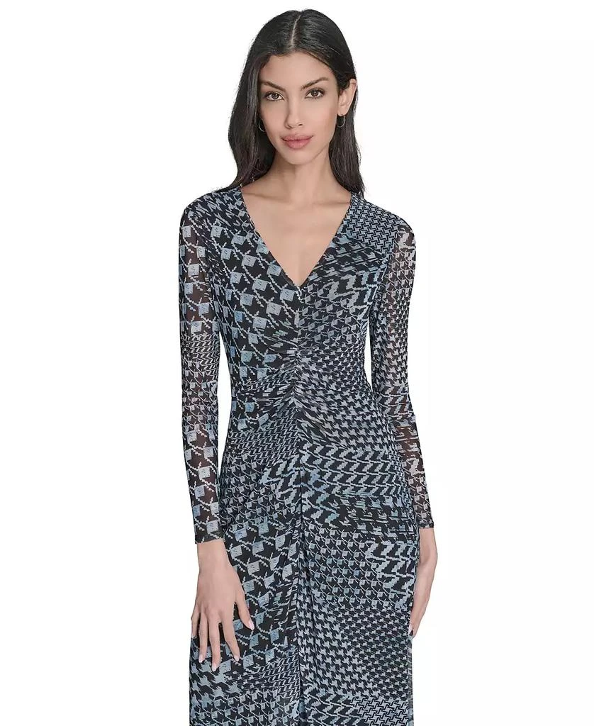 Women's Long-Sleeve Printed-Mesh Midi Dress  On Sale Now with Up to 61%  Off | Discover Exclusive Deals & Savings at BeyondStyle  Authentic Eliza J  dress|women's fashion|dresses with Limited-Time Discounts, Free