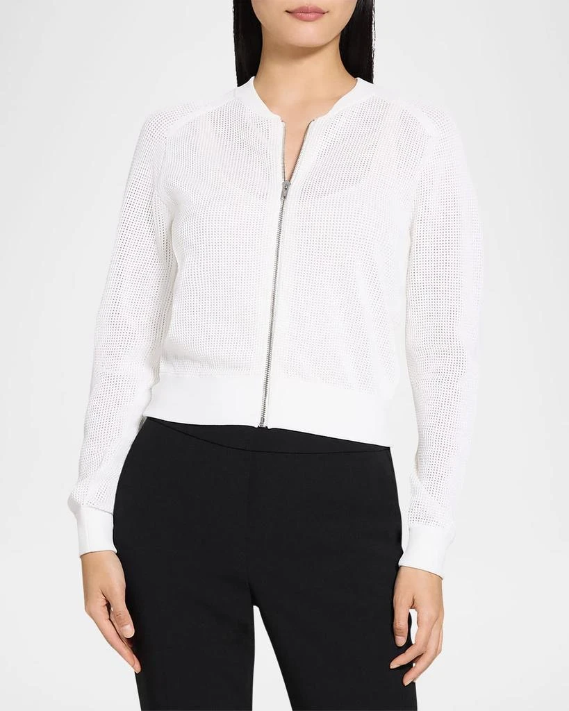 Theory Pointelle Bomber Jacket 4