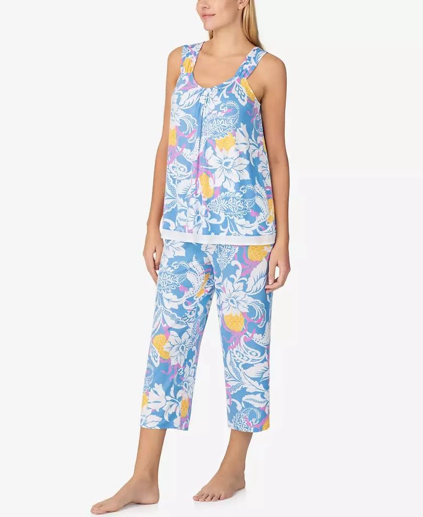 Ellen Tracy Women's Sleeveless Crop Pajama Set 2
