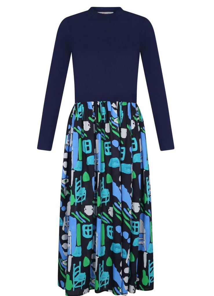 De Loreta Leona Dress In Arcilla Azul