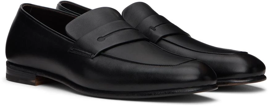 Zegna Black 'L'Asola' Loafers 4