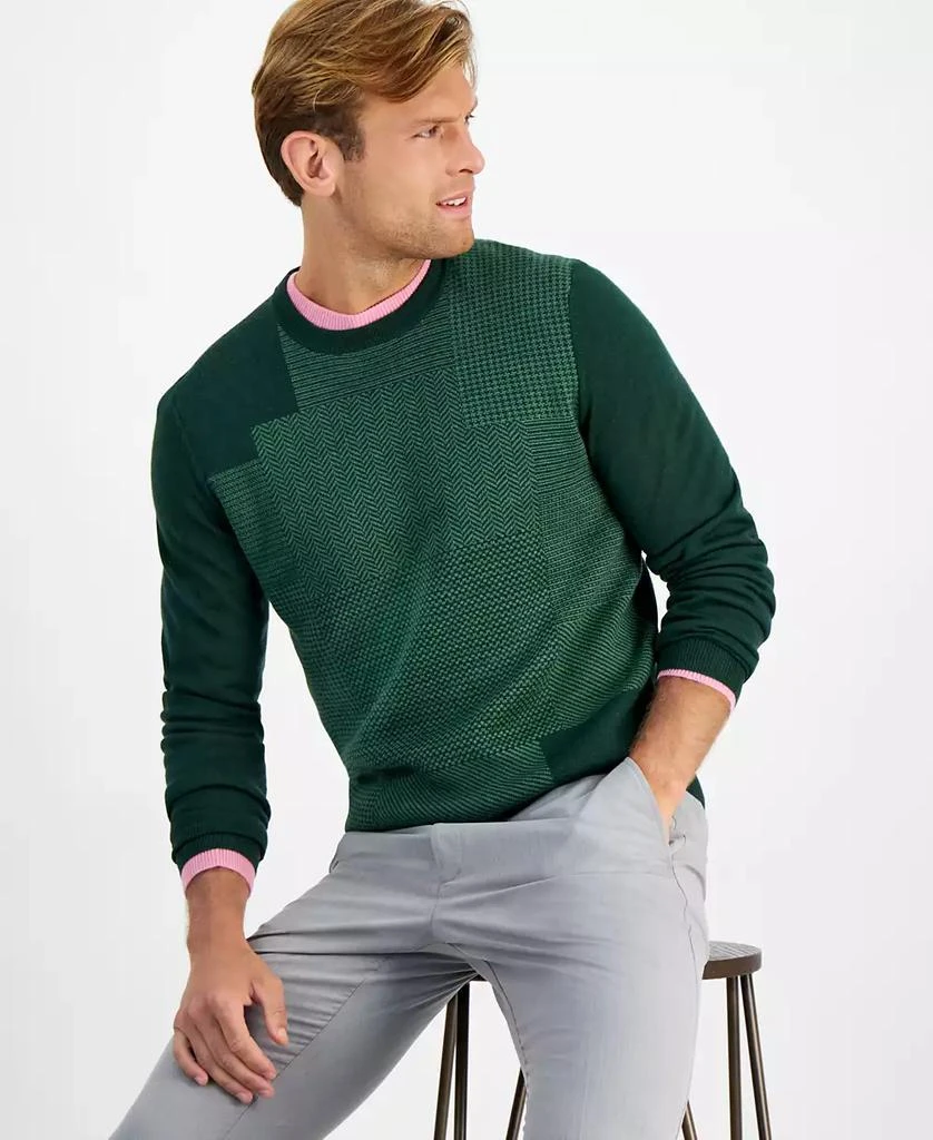 Club Room Men's Colorblocked Merino Wool Sweater, Created for Macy's 3